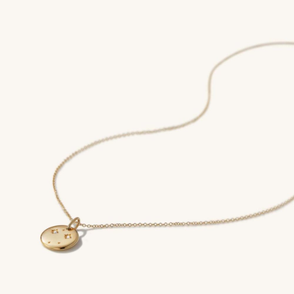MEJURI - Libra Necklace 14k Gold - Picture 3 of 4
